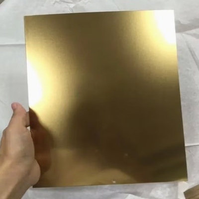 comprar Color Oro Oro Espejo No. 4 Ba 304 316 430 Placa de acero inoxidable Decorativa online manufacture