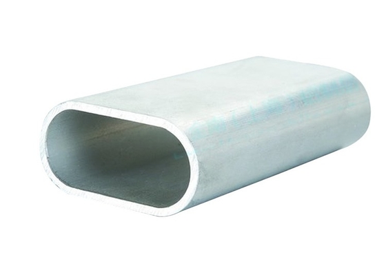 El plano 6061 echó a un lado toma de aluminio oval de la tubería inconsútil para los militares aeroespaciales