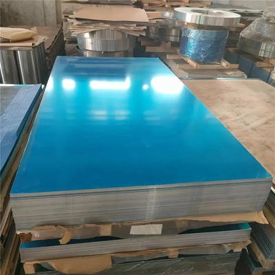 La hoja de aluminio plana adicional del corte 6063 H112 para los robots 0.4m m cubre con cinc densamente 1250 anchuras